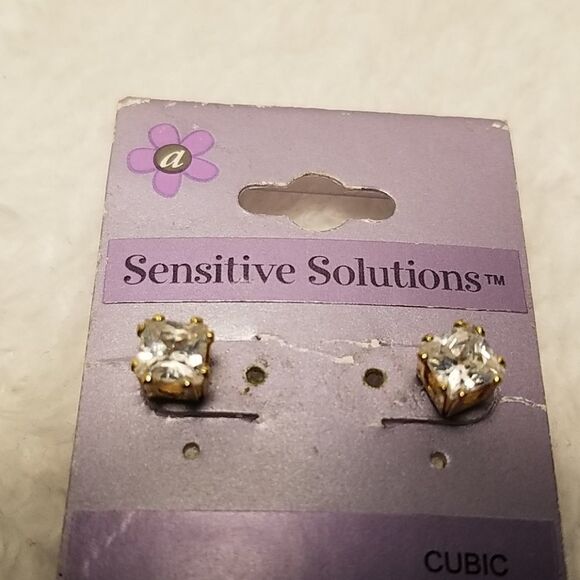Sensitive Solutions Cubic Zirconia Earrings - Picture 2 of 2